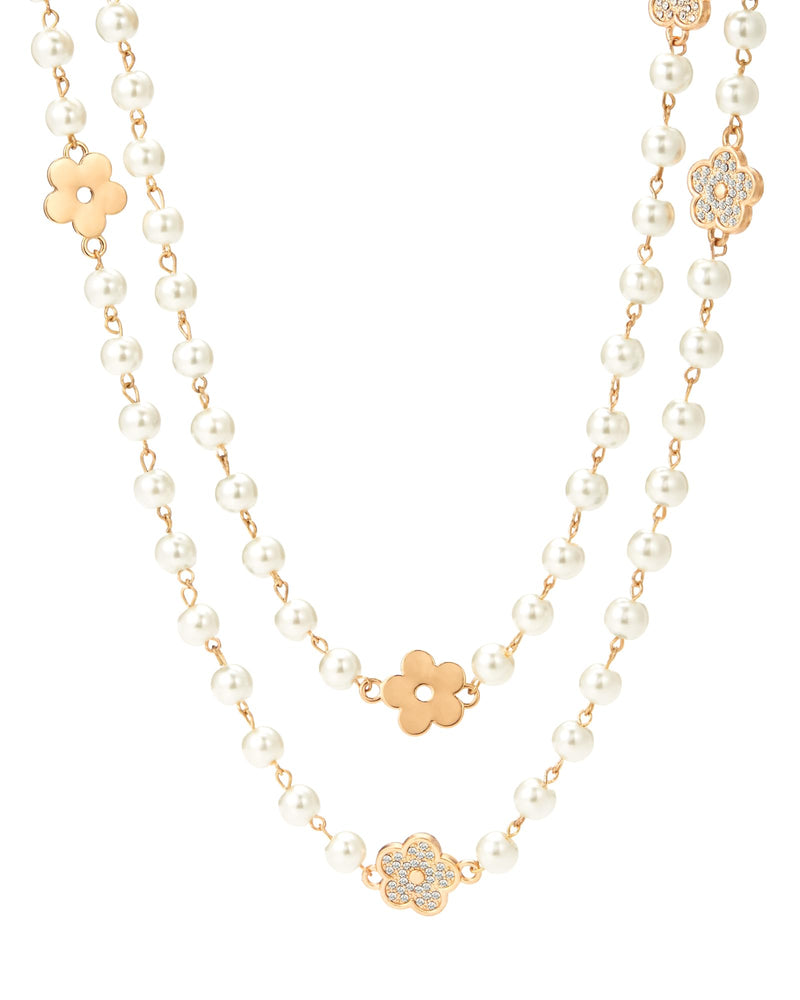 Vintage Pearl Layered Necklace