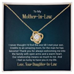 Love Knot Necklace - For Mother-in-Law