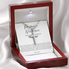 Artisan Cross Necklace with Snake Chain - For Boyfriend