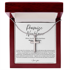 Artisan Cross Necklace with Snake Chain - For Boyfriend