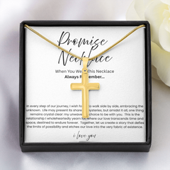 Artisan Cross Necklace with Snake Chain - For Boyfriend